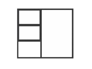 PTT2118E Top Hung Aluminium Window – 30.5mm Value Range | W2100 × H1800 mm