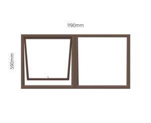 PT 126 Top Hung Aluminium Window