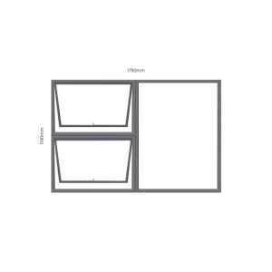 PTT1812 Top Hung Aluminium Window