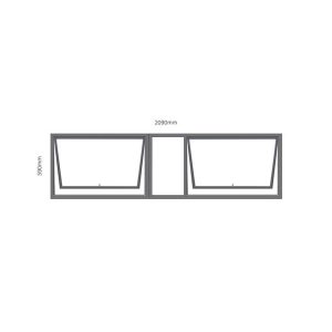 PTT216 Top Hung Aluminium Window