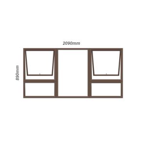 PTT2112 Top Hung Aluminium Window