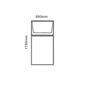 PT918 Top Hung Aluminium Window
