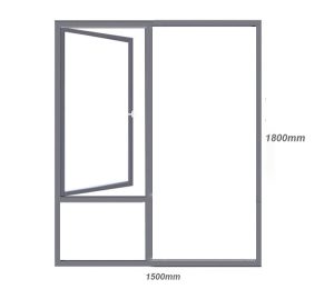 SH 1518 Side Hung Aluminium Window