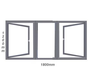 SHH 1812 Side Hung Aluminium Window