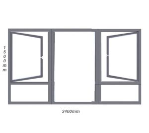 SHH 2415 Side Hung Aluminium Window