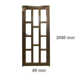 Staggered Glass Panel Door W 900MM X H 2100MM