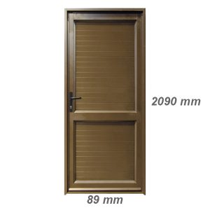 Aluminium  Horizontal Slates Door  with Midrail 900 x 2100 MM