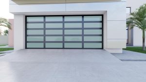Double Aluminium 20 Panel Frosted Glass W 4880mm X H 2135mm
