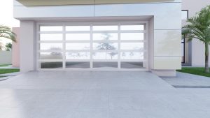 Double Aluminium 20 panel Reflective Glass door W 4880mm X H 2135mm