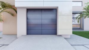Single Aluminium Frameless Cladding Garage door W 2440mm X H 2135mm