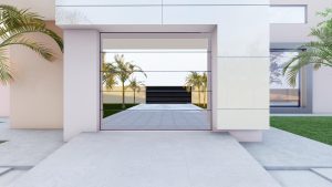 Single Aluminium Glass Frameless S10 Garage Door  W 2440mm X H 2135mm
