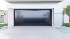 Double Aluminium Garage Door  Black W4880xH2135mm