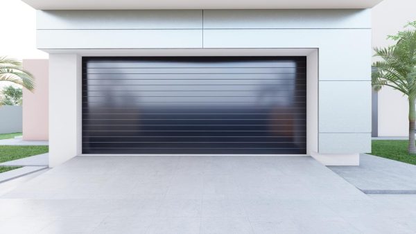 Double Aluminium Garage Door  Black W4880xH2135mm