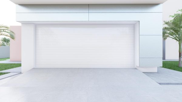 Double Aluminium Garage Door  White W4880xH2135mm