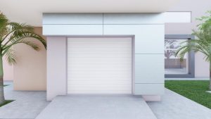 Single Aluminium Garage Door  White W 2440mm x H 2135mm