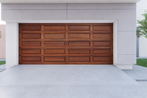 Double Meranti Wood Garage Door – 20 Panel | 4880 × 2135 mm