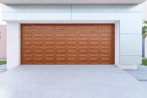 Double Chromadek Steel Garage Door – Brown Block | 4880 × 2135 mm
